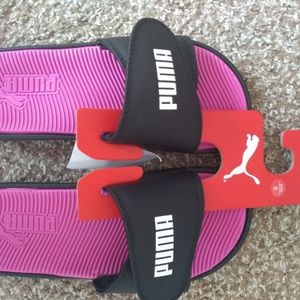 Puma Pink slides usa size 6